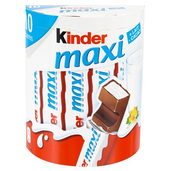 Barre Chocolatée Kinder Maxi Chocolat au Lait x10 - 210g