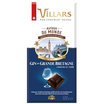 Tablette chocolat noir Villars Liqueur - 100g